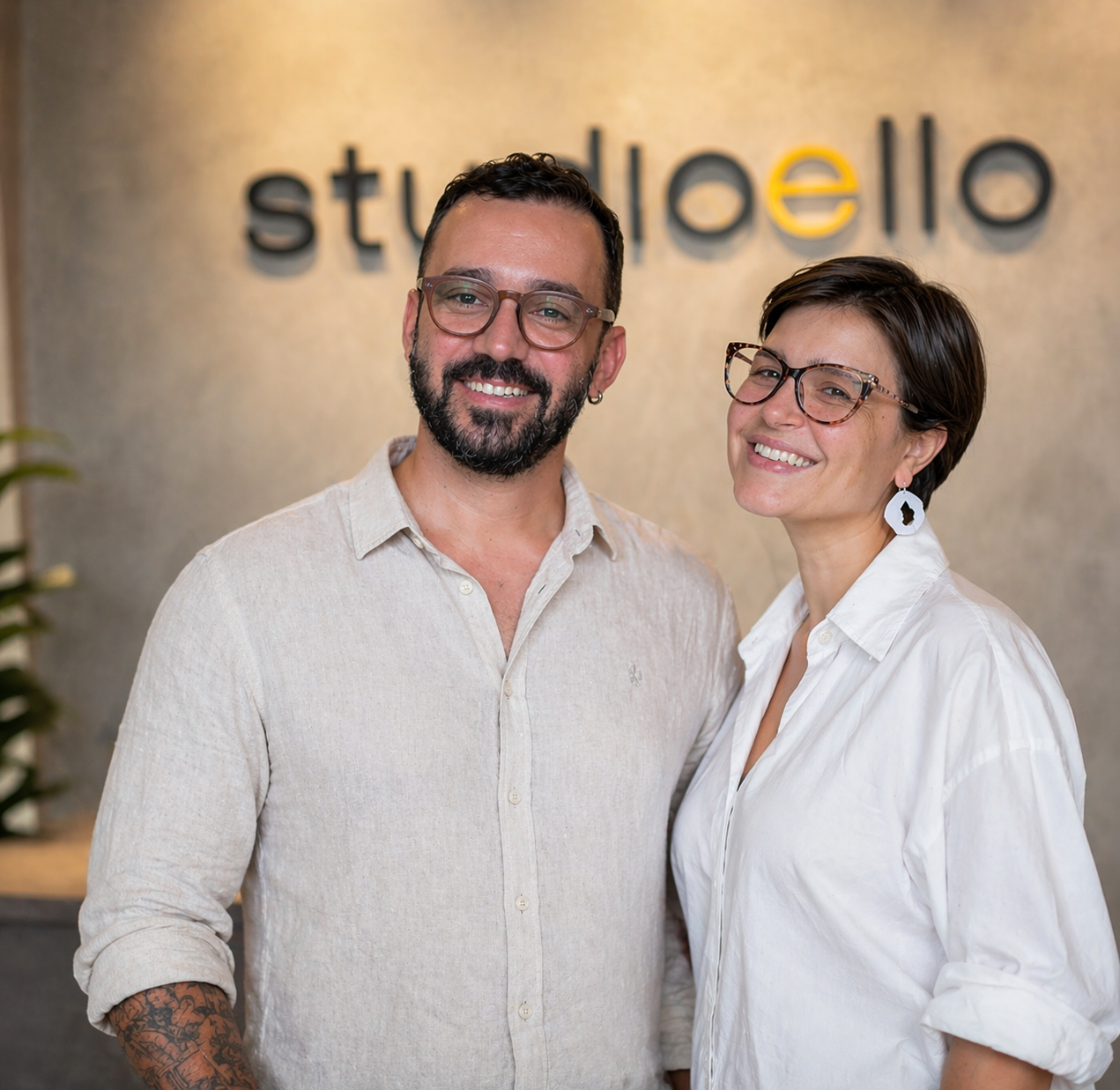 Carú Janello e Renato Teodoro, sócios fundadores do Studio Ello